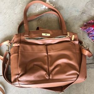 Leather Purse Diaper Bag